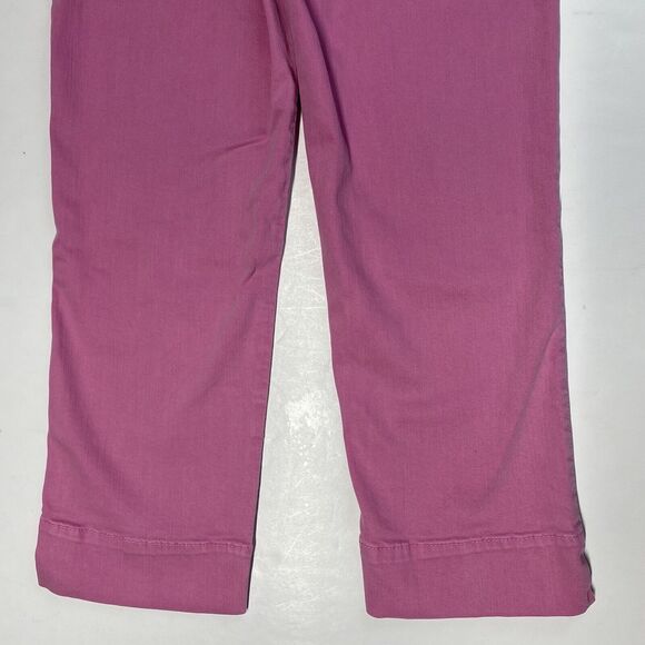 CJ Cookie Johnson Mercy Crop Jeans Sz 25 Pink Midrise Stretch Denim Capri USA - Picture 9 of 11